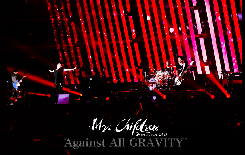 Mr.Children Dome Tour 2019 “Against All GRAVITY”の特設サイトトップページのスクリーンショット